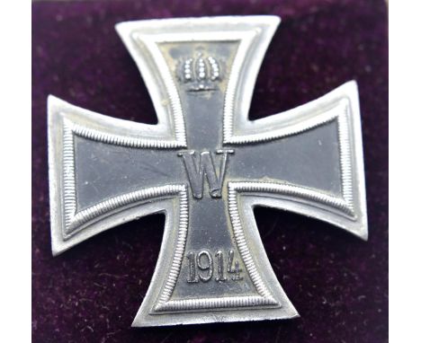 German Imperial WWI type Iron Cross, boxed. P&amp;P Group 1 (£14+VAT for the first lot and £1+VAT for subsequent lots) 