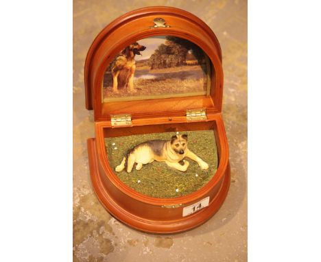 Musical I Love German Shepherds casket. P&amp;P Group 2 (£18+VAT for the first lot and £2+VAT for subsequent lots) 