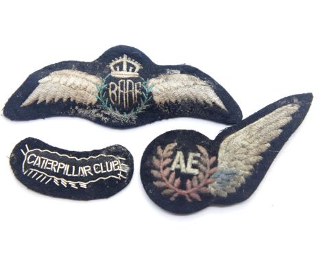 Mixed RAF WWII type badges. P&amp;P Group 1 (£14+VAT for the first lot and £1+VAT for subsequent lots) 