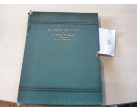 J G R Forlong, Rivers of Life.  A cloth chart in original slip case.