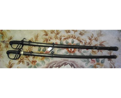Creed & Cumberland.  A Crimea War Hampshire Yeomanry sword, having pierced guard, wire bound shagreen handle over a chased bl