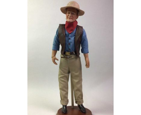 JOHN WAYNE, COLLECTION OF ITEMS, comprising five Franklin Mint cabinet plates, four books and two further publications, and a