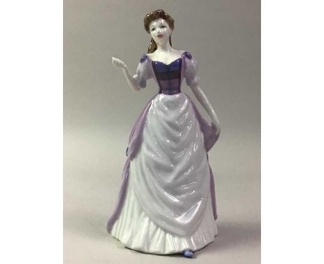 GROUP OF ROYAL DOULTON FIGURES, AND OTHERS the Royal Doulton figures comprising Pride of Scotland, Clare, Rosalind, The Young