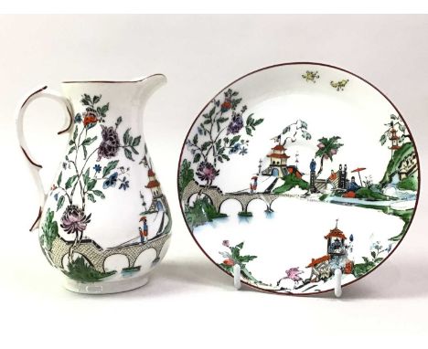 ROYAL WORCESTER PART TEA SERVICE, AND OTHER CERAMICS the tea set decorated with a Chinese outdoor scene, comprising cups, sau