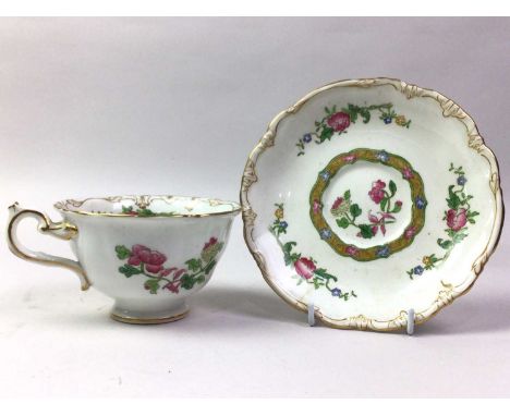 LATE VICTORIAN PART TEA SERVICE, AND OTHER TEA WARE  including, cups, saucers and trinket bowls, with floral and gilt decorat