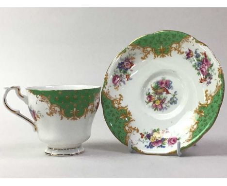 ROYAL PARAGON PART TEA SERVICE, ROCKINGHAM PATTERN comprising various plates and saucers and nine cups