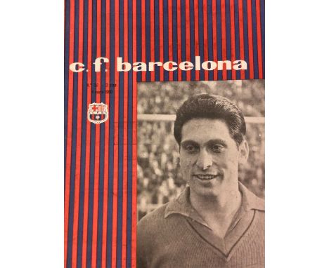 C.F. BARCELONA VS. BIRMINGHAM CITY F.C., INTER-CITY FAIRS CUP FINAL PROGRAMME 4TH MAY 1960 Note: Barcelona won this 2nd leg 4