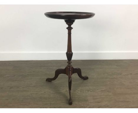 GROUP OF SIX MAHOGANY WINE TABLES, on tripod supportsQty: 6