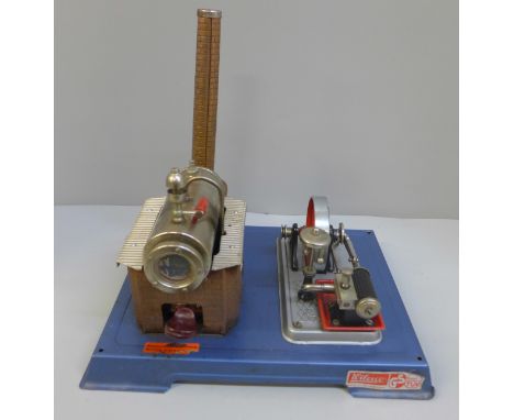 A Wilesco steam engine 