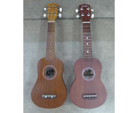Two Stagg ukeleles 