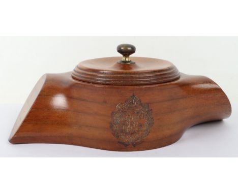 Royal Flying Corps Propeller Barrel, interesting item made from the central section of a small aircraft propeller with a sepa