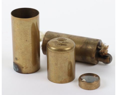 WW2 Royal Air Force Escape &amp; Evasion Lighter with Concealed Compass, brass bodied lighter with RAF crowned insignia to th