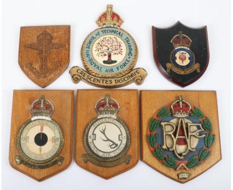 King George VI No1 School of Technical Training Royal Air Force Plaque, produced in painted enamel alloy, marked to the rever