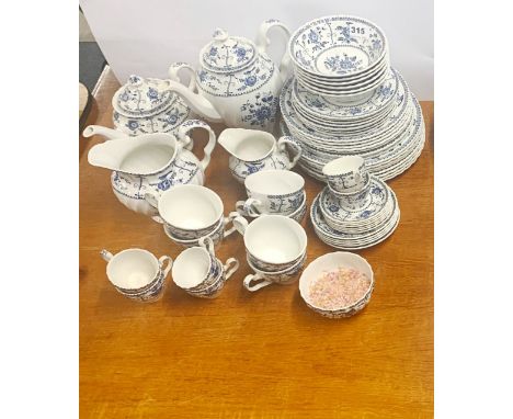 An extensive Johnson Bros dinner tea and coffee service.