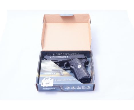 A .177 Cal. Colt Defender Air Pistol. Serial No.14M25607. New in box. Scotarms Lot No 680Condition Report