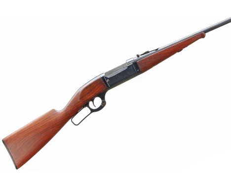 A .22 H.P. Savage Model 1899 lever action rifle. Serial No.168118. Std. Specs.  Brl.20 ins.  Scotarms Lot No 212  FAA- Sectio