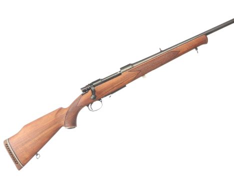 A .222 Parker Hale bolt action rifle. Serial No. Z-39717. Std. Specs. Walnut stock with comb and cheek piece. Brl.23 ins.  Sc