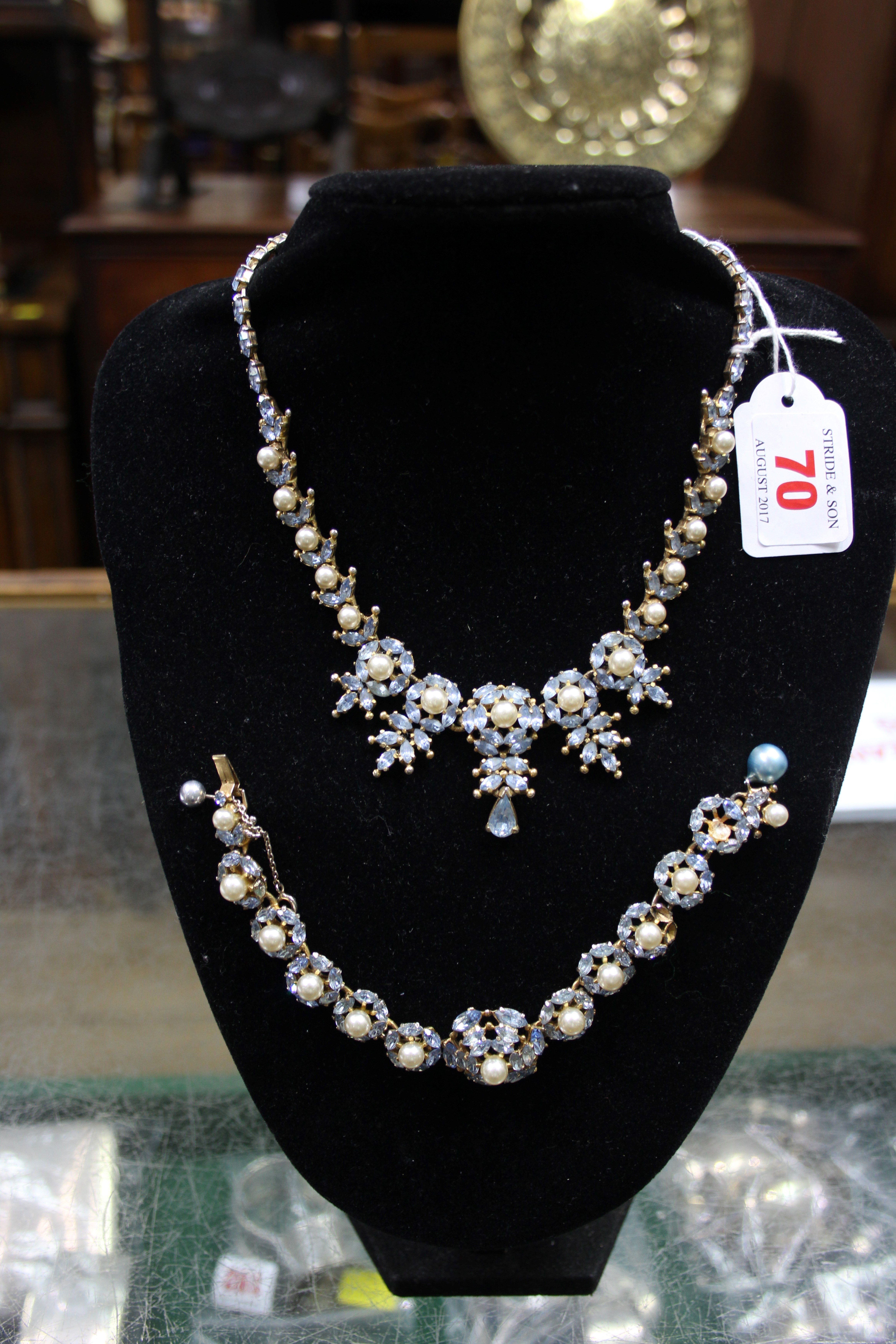 Christian Dior a suite of costume jewellery designed by 'Mitchell Maer