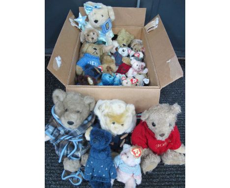 Eighteen Ty Bears, Chad Valley, Giorgio and others:- One Box