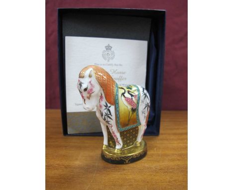 Royal Worcester Zodiac Horse Candle Snuffer, 2002 (boxed with certificate).