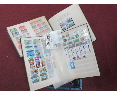 Stamps; A mainly mint collection of Great Britain stamps, from late Queen Victoria to Decimal, housed in two stockbooks and o