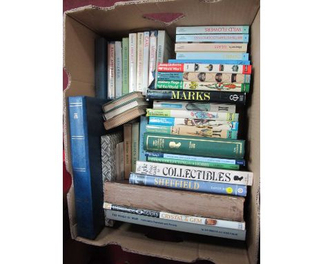 Observers Books, approx 18, collectors guides, stamp and cigarette card albums:- One Box
