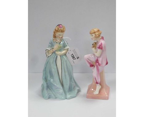 Royal Doulton Archives Collection 'Lido Lady' HM 4247, Royal Worcester figurine Sweet Anne No 3630 (2).