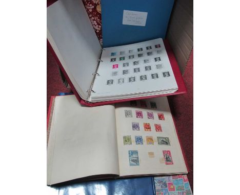 Stamps; Great Britain and British Commonwealth stamp collection, early to modern, housed in two albums and a binder, also inc