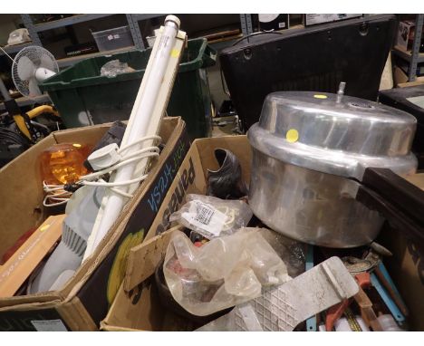 Two boxes of mixed items to include tools. Not available for in-house P&amp;P, contact Paul O'Hea at Mailboxes on 01925 65913