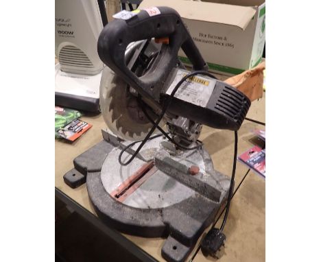 Challenge MMS5805 electric Mitre saw. All electrical items in this lot have been PAT tested for safety and have passed. This 