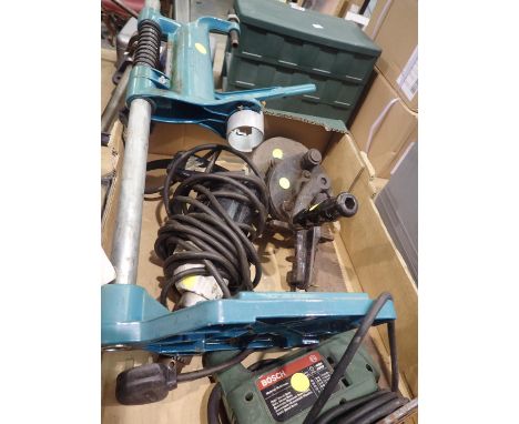 Mixed tools to include Bosch jigsaw. Not available for in-house P&amp;P, contact Paul O'Hea at Mailboxes on 01925 659133 