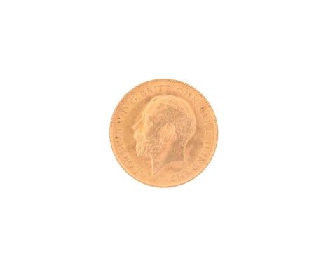 A George V London Mint half sovereign gold coin, dated 1912, total weight of item 4 grams.
