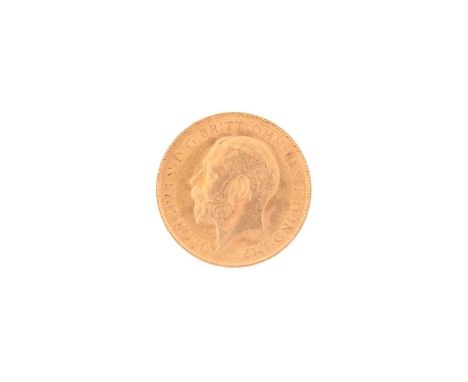 A George V London Mint half sovereign gold coin, dated 1912, total weight of item 4 grams.