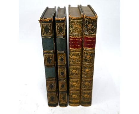 Tennyson, Alfred - Poems, vol 1 (of 2), 4th London Edward Moxan 1846, bears possible signature of Tennyson in front to/w matc