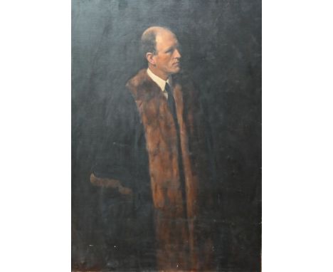 John Collier (1850-1934) - Portrait of Sir Adrian Donald Wilde Pollock (1867-1943) dressed in ermine-edged robe, oil on canva