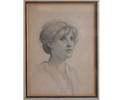 Kate Elizabeth Olver (1881-1960) - Five sketches - Portrait of a young lady, pencil, 18.5 x 13 cm; 'Dance a baby diddy', wate