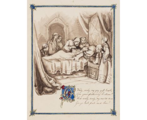 Original Illustration.- The Gay Goshawk with Original Illustrations by MEM, title with 8 leaves of manuscript verse and origi