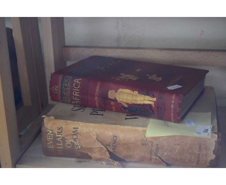 TWO BOOKS : HENRY M STANLEY, 'DARKEST AFRICA', TOGETHER WITH T E LAWRENCE, 'SEVEN PILLARS OF WISDOM' (2)