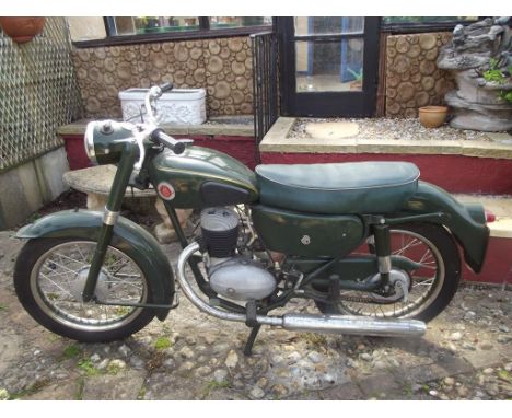 A 1958 Francis Barnett Falcon, registration number 495 XUP, ***frame number ZN 85618 (not ZN 65618)***, engine number 662B240