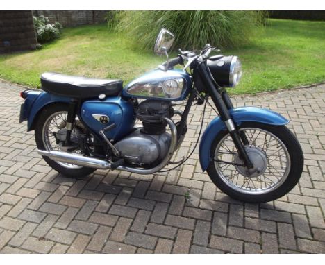 A 1964 BSA A50 Royal Star, registration number XFX 426B, frame number A506887, engine number A50A391C, blue. This BSA A50 was