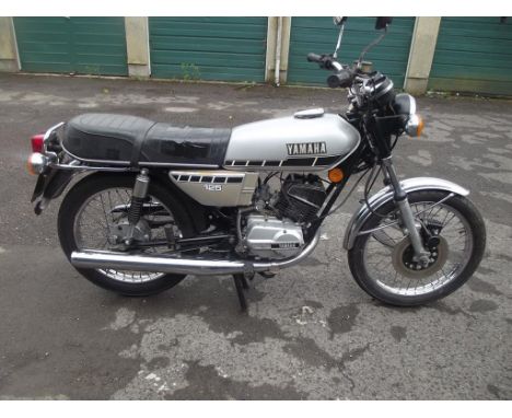 A 1979 Yamaha RS125, registration number KYA 321T, frame number 2A00102787, engine number 1A0102787, silver. One of three RS 