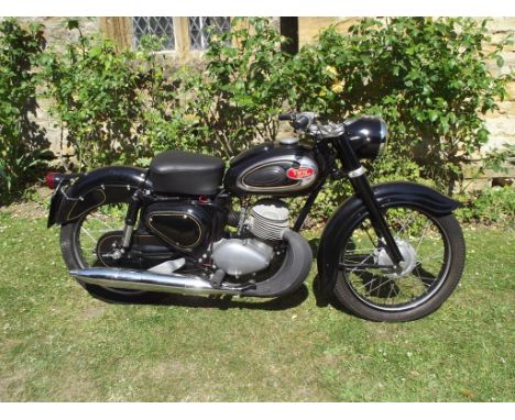 A 1958 T.W.N. (Triumph Werke Nurnberg) Cornet, black. This rare German two stroke 198cc single has a very unusual engine inco