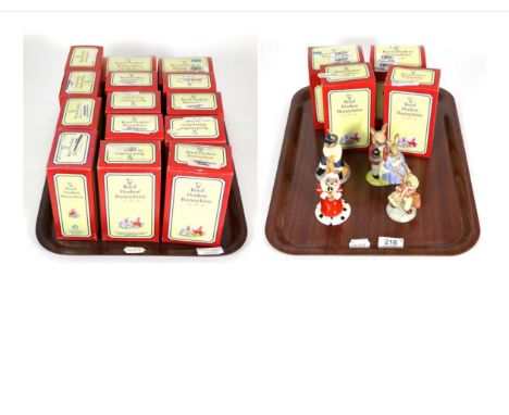 Eighteen Royal Doulton Bunnykins figures, boxed 