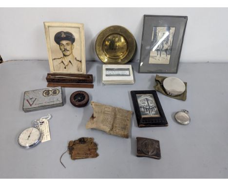 WWII Military interest to include a Waltham Admiralty Pattern No.6 Torpedo Timer Stopwatch, a WWII US Army wrist compass Tayl
