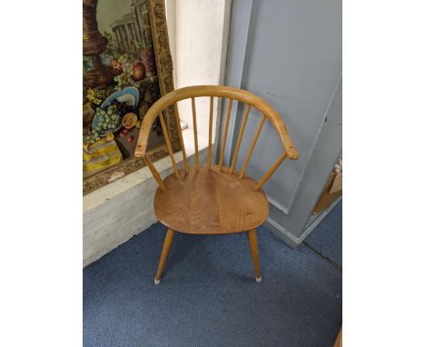 A mid century Ercol cow horn dining chairLocation: 