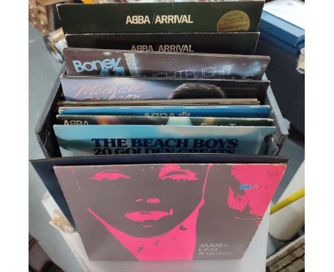 Collection of various LP's including James, Boney M, Abba, Michael Jackson, Beach Boys etc. (Qty) 