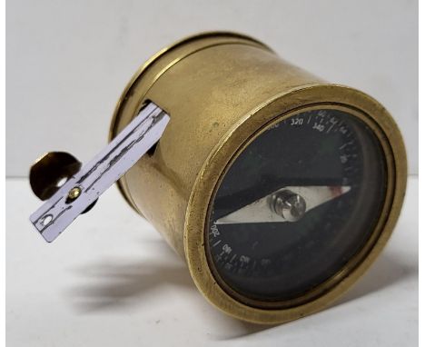Vintage Brass compass and measuring tape 