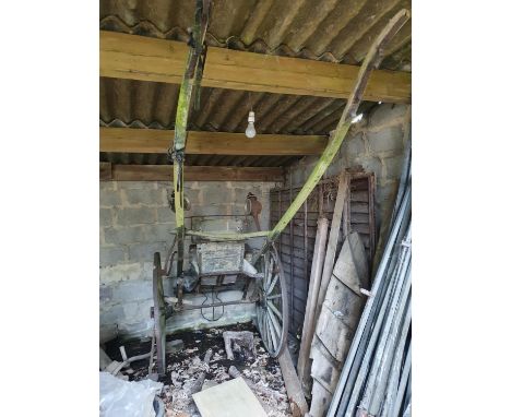 Antique horse drawn carriage cart original brought to the UK from Norway.The item is not available for viewing but remains at