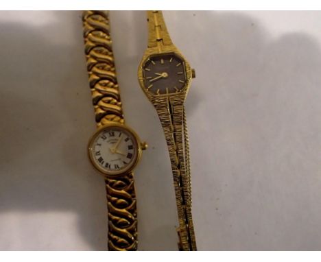 Two mechanical ladies wristwatches, Accurist and Rotary, working at lotting. UK P&amp;P Group 1 (£16+VAT for the first lot an