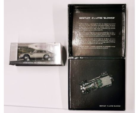 A Jame's Bond die cast model Aston Martin DB5; Goldfinger, together with a model Bentley 4.5L "Blower".